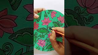 DIY Wall plate | Acrylic Painting Ideas #artshorts #paintingforbeginners #shorts