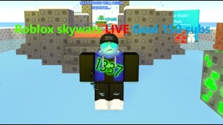 Roblox skywars LIVE goal 150 subs