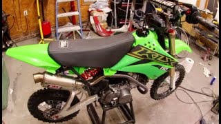 DAY 5!  EFI Z125 SWAPPED KLX110 IS BACK AND IT RUNS!!!!!!