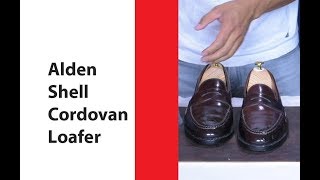 ASMR Alden Leisure Handsewn Shell Cordovan Loafer Shoe Shine