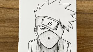 How to Kakashi Hatake | Anime drawing step by step | by piku Art and craft studio