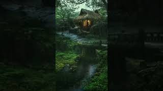 Nature view | Village house rain, China village houses | Nature 4k videos | short videos