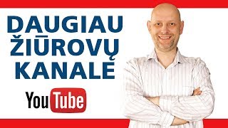 Grojaraščiai pagrindiniame kanalo puslapyje Youtube | Daugiau žiūrovų kanale - Atradau.lt