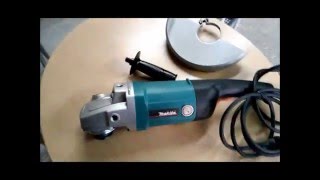 unboxing makita 9069 angle grinder and testing!