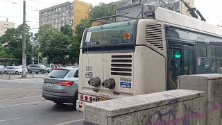 Troleibuzul Irisbus Citelis #5371 pe linia 69 la intersectia cu Bd.Ferdinand si Șoseaua Mihai Bravu