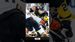 penguins loose to the ducks 3-4 #NHL #shorts #shortsfeed #fyp