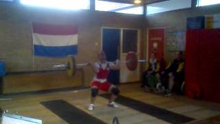 Randolf van Gelderen mist 110 kg stoten op het NK Jeugd/Junioren 2013