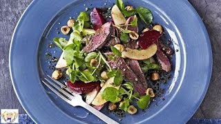 Pigeon and beetroot salad