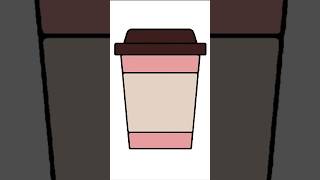 How To Draw a Cute Coffee Drink, How to Draw a Cute Cup, Draw Coffee Cup