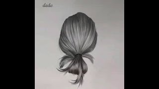 تعليم رسم الشعر بطريقة مميزة ,How To Draw Hair