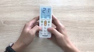 Chunghop K-2080E Big LCD Screen Air Conditioning Remote Control Unboxing