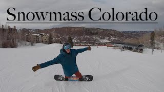 Snowmass Colorado Snowboard Riding! Aspen Colorado Best Ski Resort!