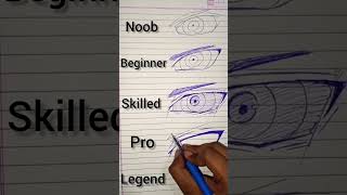 noob vs beginner vs skilled vs pro vs legend drawing of Rennigan #like and #subscribe