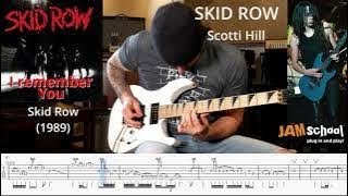 Skid Row I remember You Guitar Solo With TAB