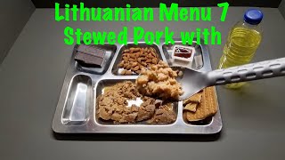 Lithuanian Menu 7 - Stewed Pork with Buckwheat