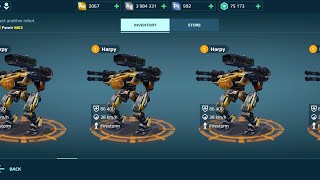 lol I have 11 harpy Robots War Robots game show