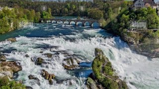 Cascate del Reno a Schaffhausen in Svizzera