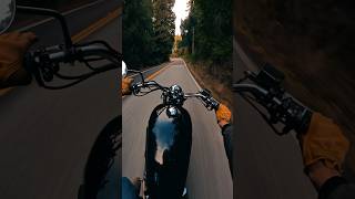 Early morning bike rides when the world is still quiet… #motorcycle #motorcyclerider #pov