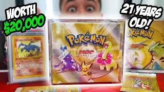 OPENING A $20,000 VINTAGE POKEMON BOOSTER BOX! - Neo Genesis Unlimited - Part 1