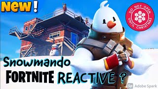 Fortnite Snowmando is secretly Reactive - Gameplay & Review.