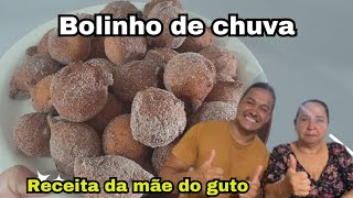 fiz a receita de bolinho de chuva da mãe do aventuras de guto e ficou perfeito