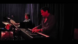 Quinn Johnson cha-cha jazz piano trio of 'Speak Low' at 1881 Bar in Pasadena CA 2-08-2023