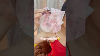 Veet Wax || very painful😫 #shorts #hacks #waxing