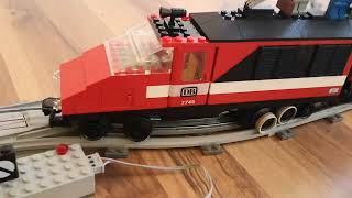 Lego 12v train: Lego 7745 Testdrive with old rubbers, part 2