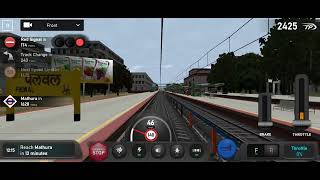 New Delhi To ➡️ Mathura Junction | With WAP 4 Engine | Non Stop Challenge | Indian Train Simulator