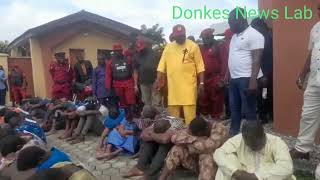 Breaking news: Amotekun Parades 46 Suspected Kidnappers and Armed Robbers in Ondo