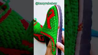 crochet shoes making#youtubeshorts #slippers #shoes #crochet #knitting #slippershoes