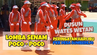 DUSUN WATES WETAN | LOMBA SENAM POCO POCO - PKK DESA SUMBEREJO WONOGIRI