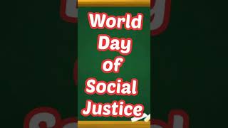 World day of Social Justice | Essay On world Social justice day  #socialjustice #socialjusticeday