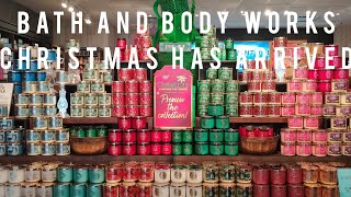 Bath and body works Christmas 2022 1st floor set #walkthrough  Tampa Carrollwood #bathandbodyworks