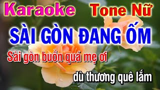 Sài Gòn Đang Ốm Karaoke Tone Nữ || Nhạc Chế Thời Covit || Nhạc Sống Phương Hiếu organ