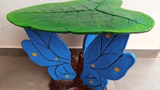 #3 Part3 How to make a coffee table using paper-mache. (Paper)