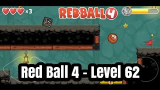 Red Ball 4 - Into the Caves - Level 62 with Basketball