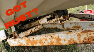 Off-Grid Trailer rebuild $600 VINTAGE 1959 Larson Boat. Can we fix it? (restoration project) Ep.2