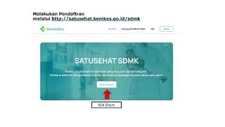 Cara Registrasi Satu Sehat SDMK