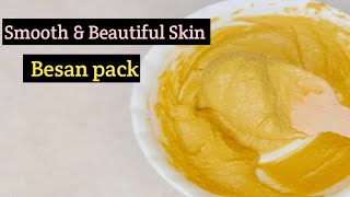 Besan Pack For Smooth & Beautiful Skin!! How To Use Besan For Skin!! Skin Do Ware #shorts