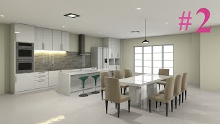 Interior design - using Sketchup & Vray 3.4 Part 2