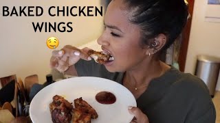 Baked Chicken Wings - Healthy Low  Carbs Keto Friendly Recipe