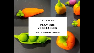 DIY Play Doh Vegetables | How to make Play doh vegetables at home