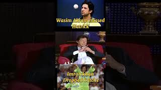 Wasim Akram HATRICK missed Imran khan drop cathe #shorts #imrankhan #cricket #shortsfeed