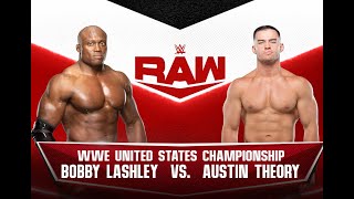 WWE 2K22 | Bobby Lashley vs Austin Theory United States Championship | Raw 2022