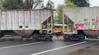 Portland and western railroad northbound Salem switcher