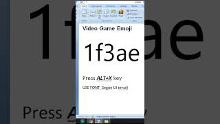 Video Game Symbol in MS Word  #msoffice #mswordtutorials  #viral #code #trending #shorts