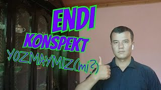 Endi o‘qituvchi konspekt yozmaydi?