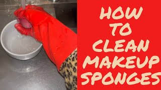 How to clean makeup sponges