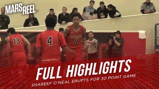 Shareef O'Neal ERUPTS For 30 Point Game! | Crossroads vs Foothills | FULL HIGHLIGHTS | Mars Reel